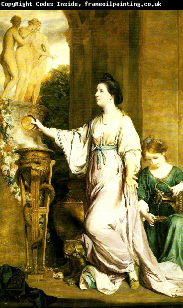 Sir Joshua Reynolds lady sarah bunbury sarificing to the graces